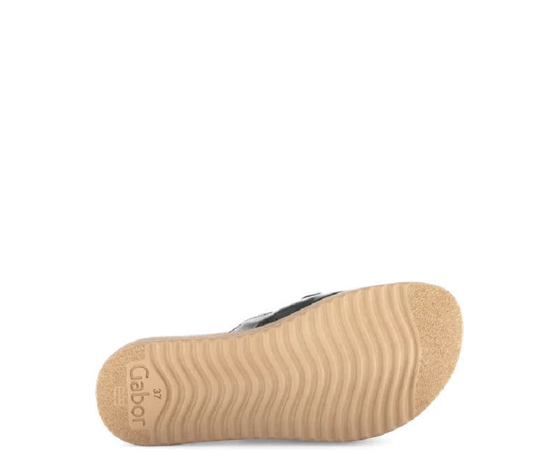 Gabor Pantolette Damen Hausschuihe Sandalen Sandaletten schwarz