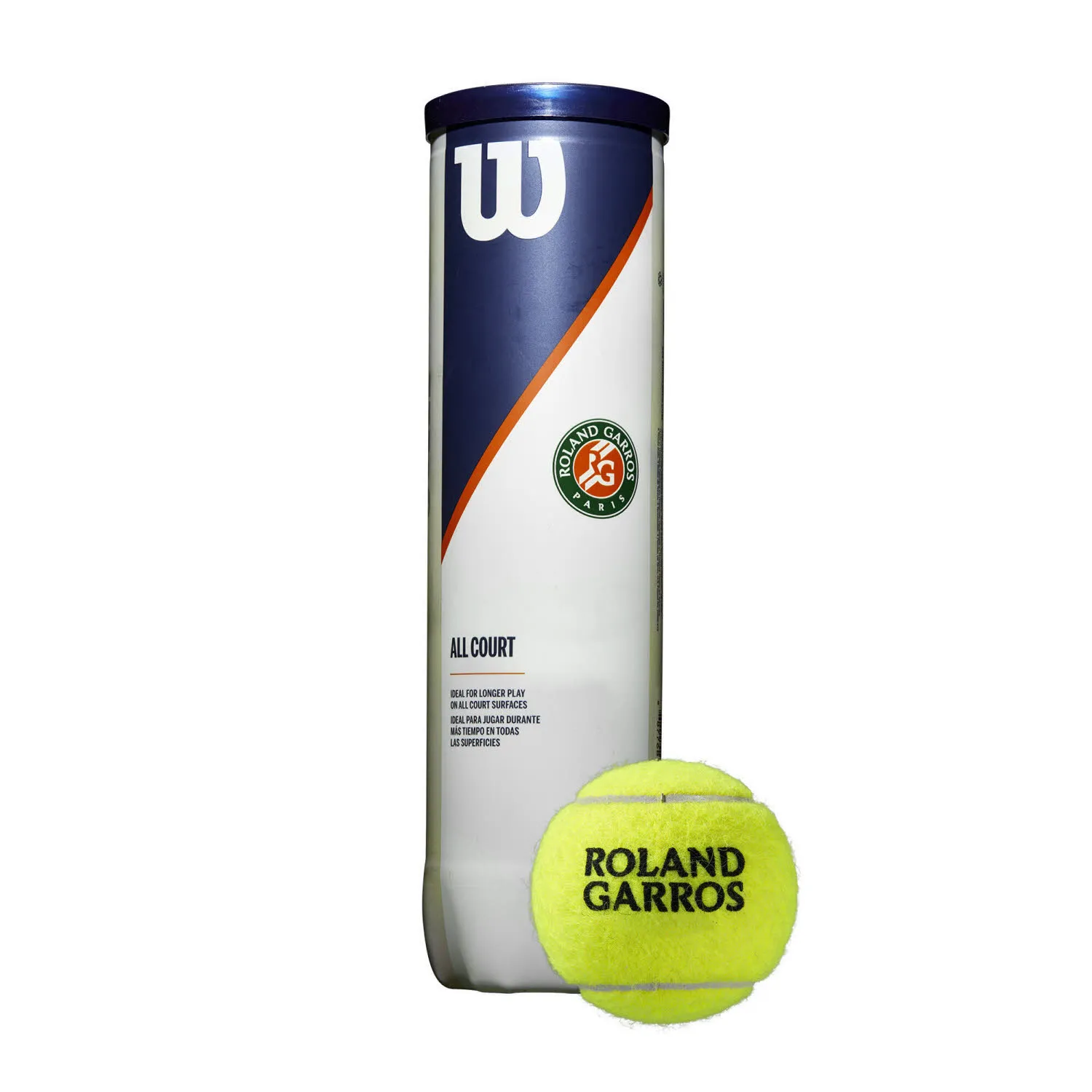Wilson ROLAND GARROS ALL CT 4 BALL Unisex Tennisbälle gelb