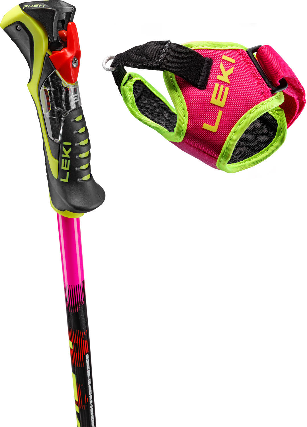 Leki WCR Pro Lite SL TR Unisex Skistöcke Ski Poles pink/orange