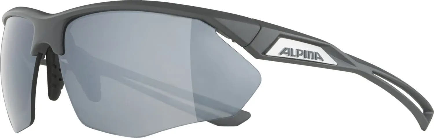 Alpina NYLOS HR Unisex Sportbrille Sonnenbrille midnight/grey matt
