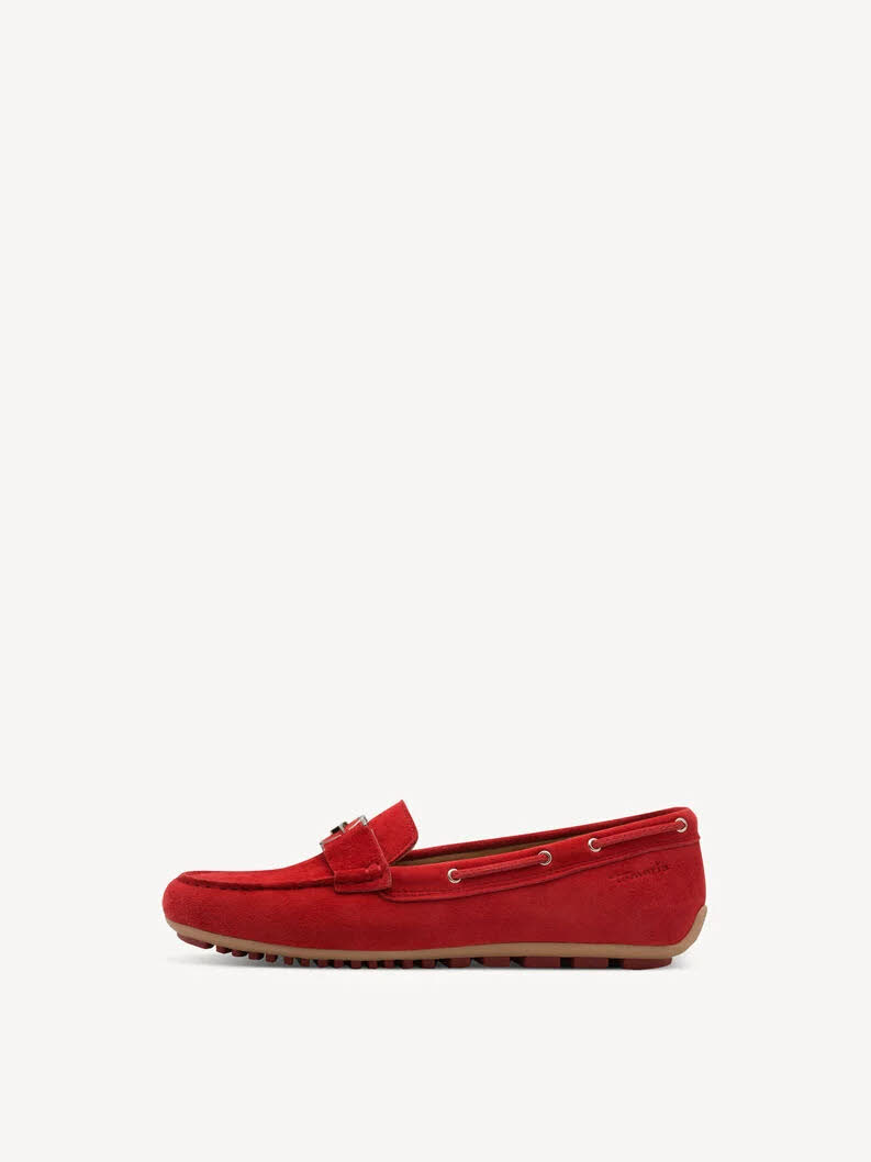 Tamaris Ledermoccassin Damen rot