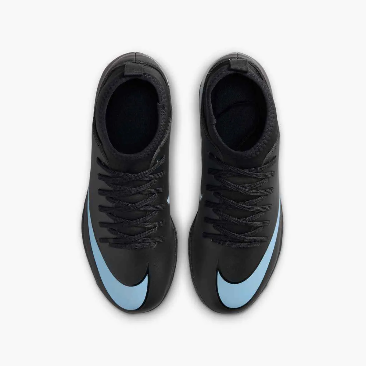 Nike Jr. Mercurial Superfly 10 Club Kinder Fußballschuhe Hallenschuhe schwarz/blau