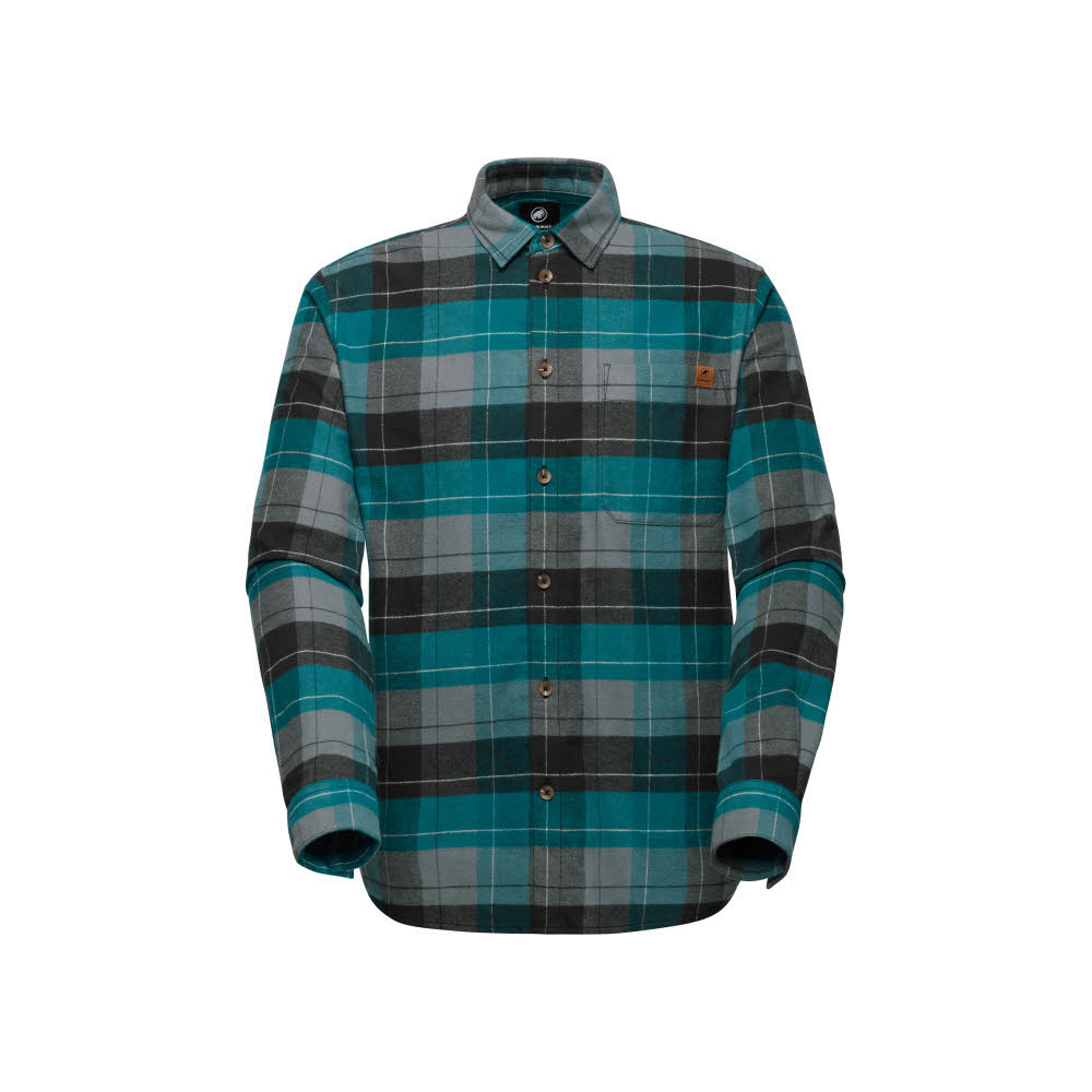 Mammut Trovat Longsleeve Shirt Men Herren Flanell Hemd strata/deep teal