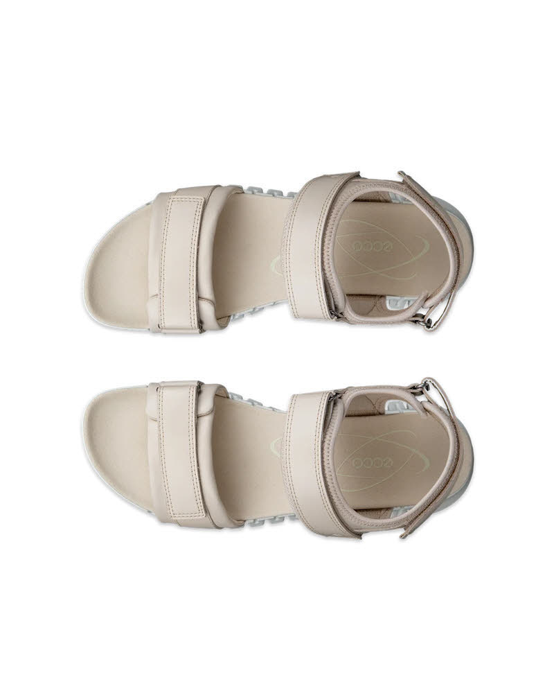 ECCO GRUUV SOL LEA Damen Sandalen Modeschuhe beige