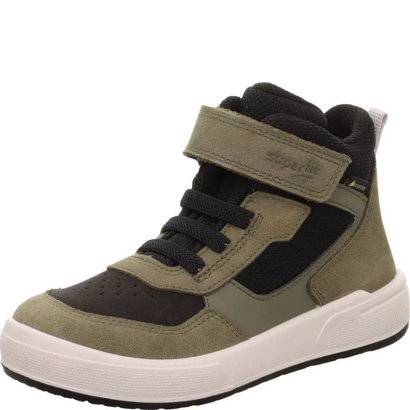 Superfit MAVERICK Kinder Sneaker High Freizeitschuhe grün/schwarz