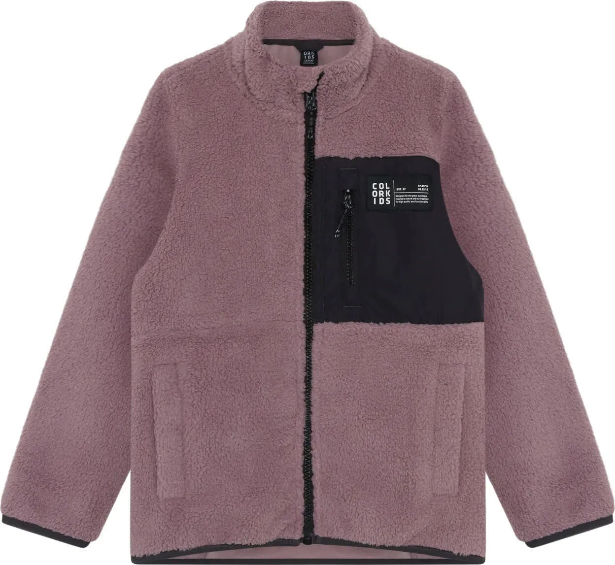Color Kids Teddy Jacket Midlayer Outdoor Jacke toadstool