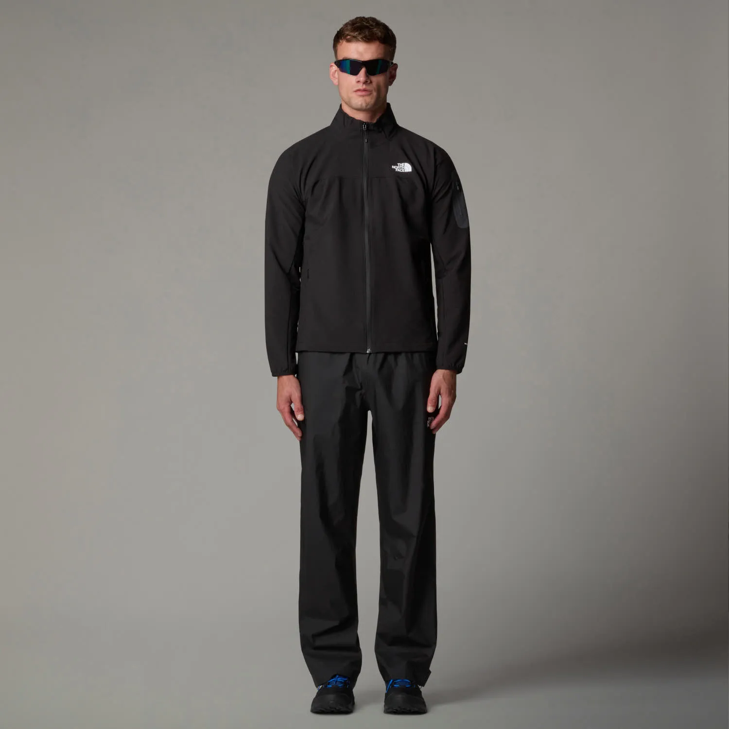 The North Face Tek Approach Jacke Herren Windjacke Wanderjacke schwarz