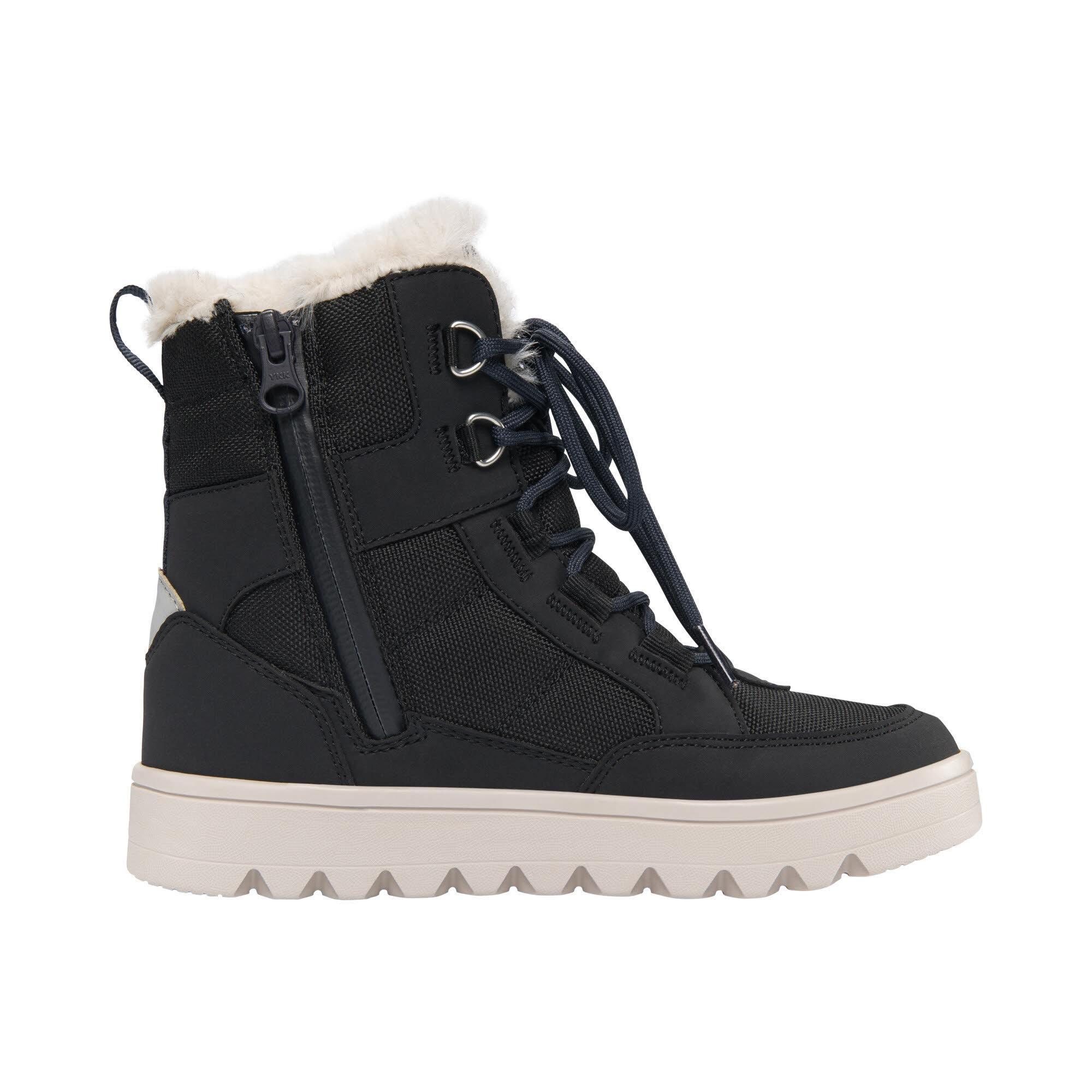 Viking Fleek Warm GTX Zip Jr Black Zip Stiefeletten Jungen schwarz