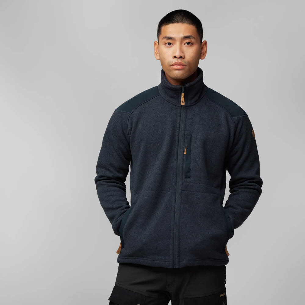 Fjällräven Buck Fleece M Herren Fleecejacke Midlayer graphite