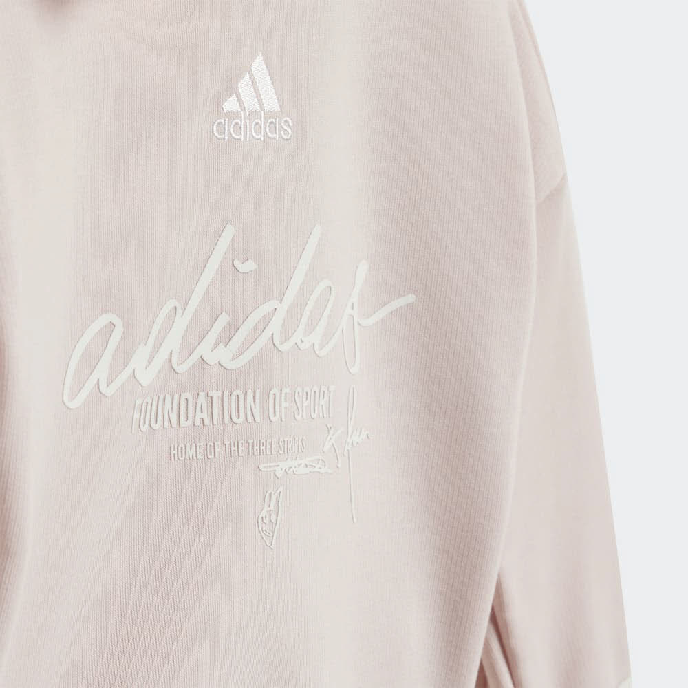 adidas BRAND LOVE Mädchen Jogginganzug Trainingsanzug rosa