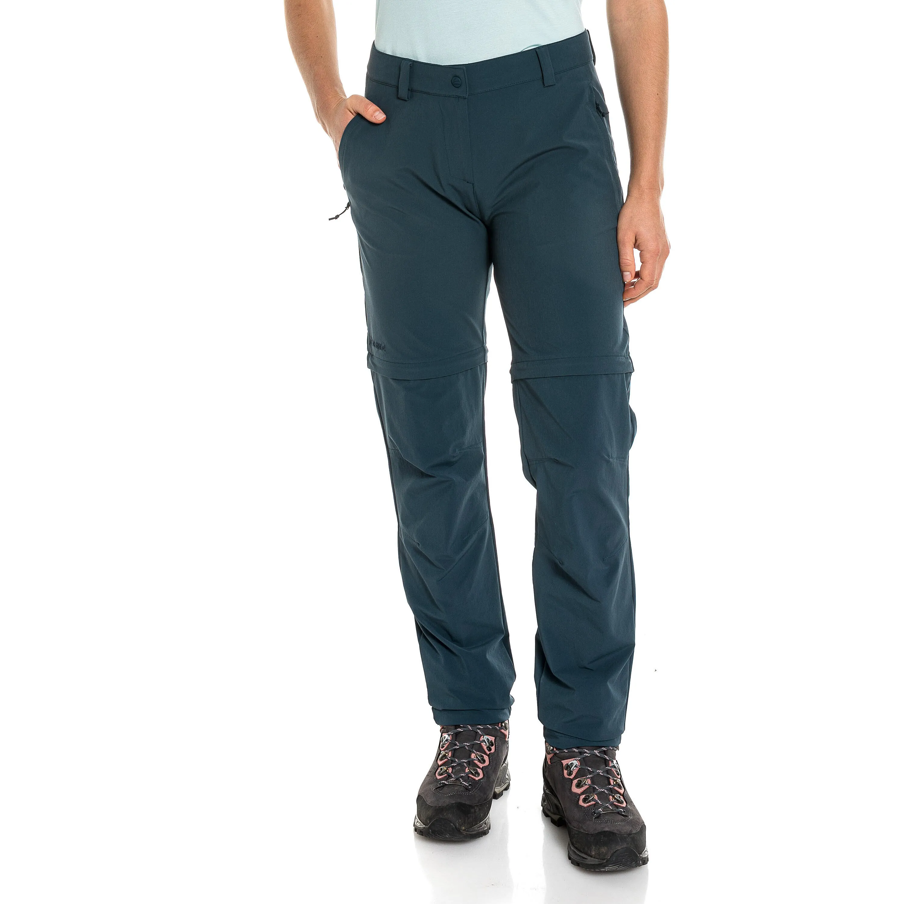 Schöffel Pants Ascona Zip Off Damen Wanderhose Trekkinghose ungefüttert blau NEU