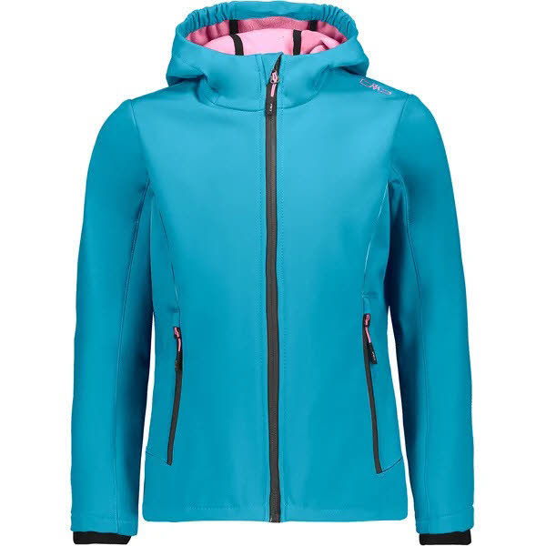 CMP Girl Jacket Fix Hood Kinder Softshelljacke Outdoorjacke Freizeit blue NEU
