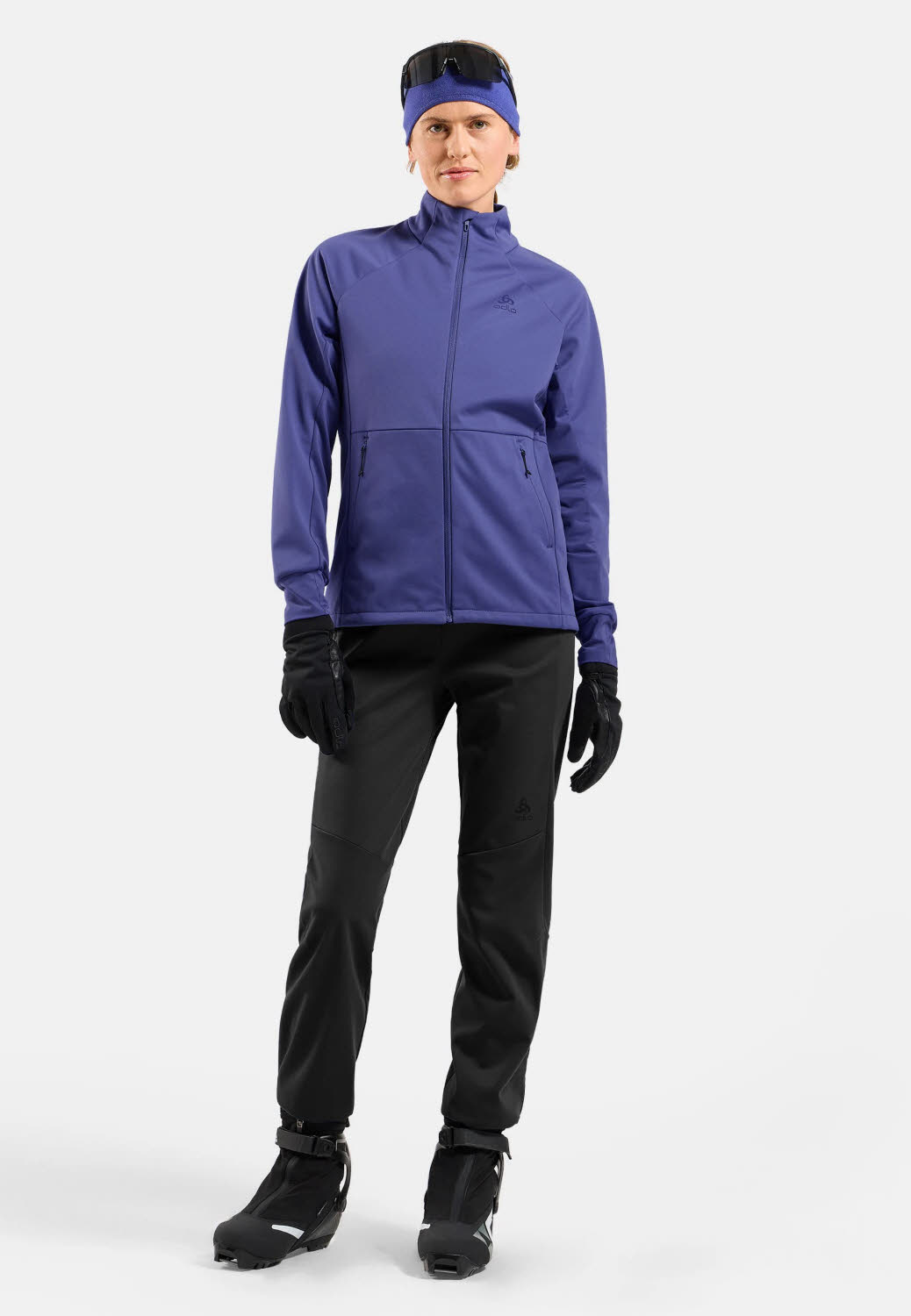 Odlo Essential Warm Damen Langlaufhose Outdoorhose schwarz