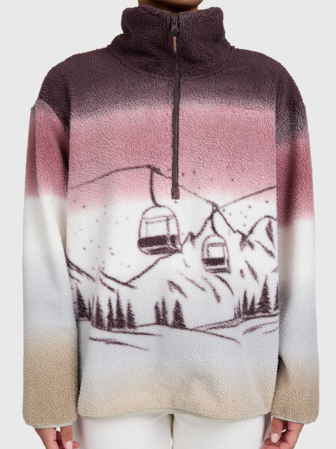 BRUNOTTI DA Gonna Urban Fleece Damen Fleecepulli braun
