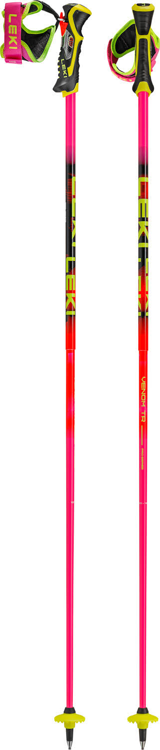 Leki Venom SL TR Unisex Skistöcke Ski Poles pink/orange
