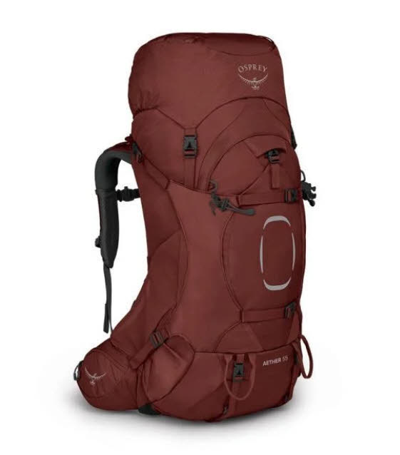 Osprey Aether 55 Herren Wanderrucksack Trekkingrucksack acorn red