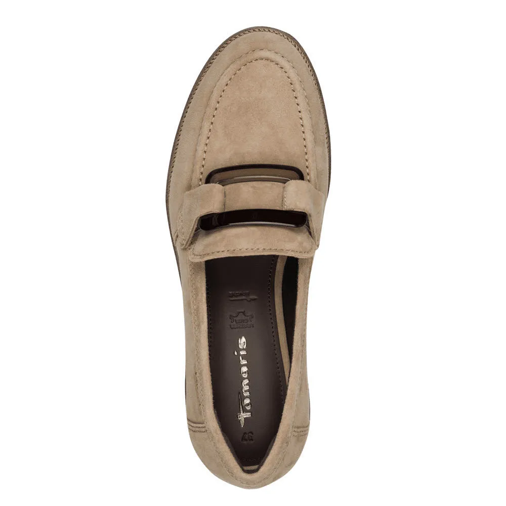 Tamaris Damen Slipper Halbschuhe beige