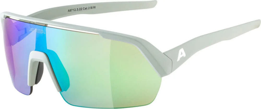 Alpina TURBO HR Unisex Sportbrille Radsportbrille Sonnenbrille smoke/grey matt