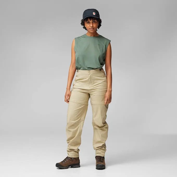 Fjällräven Abisko Hike Damen Zip-off-Hose Wanderhose beige
