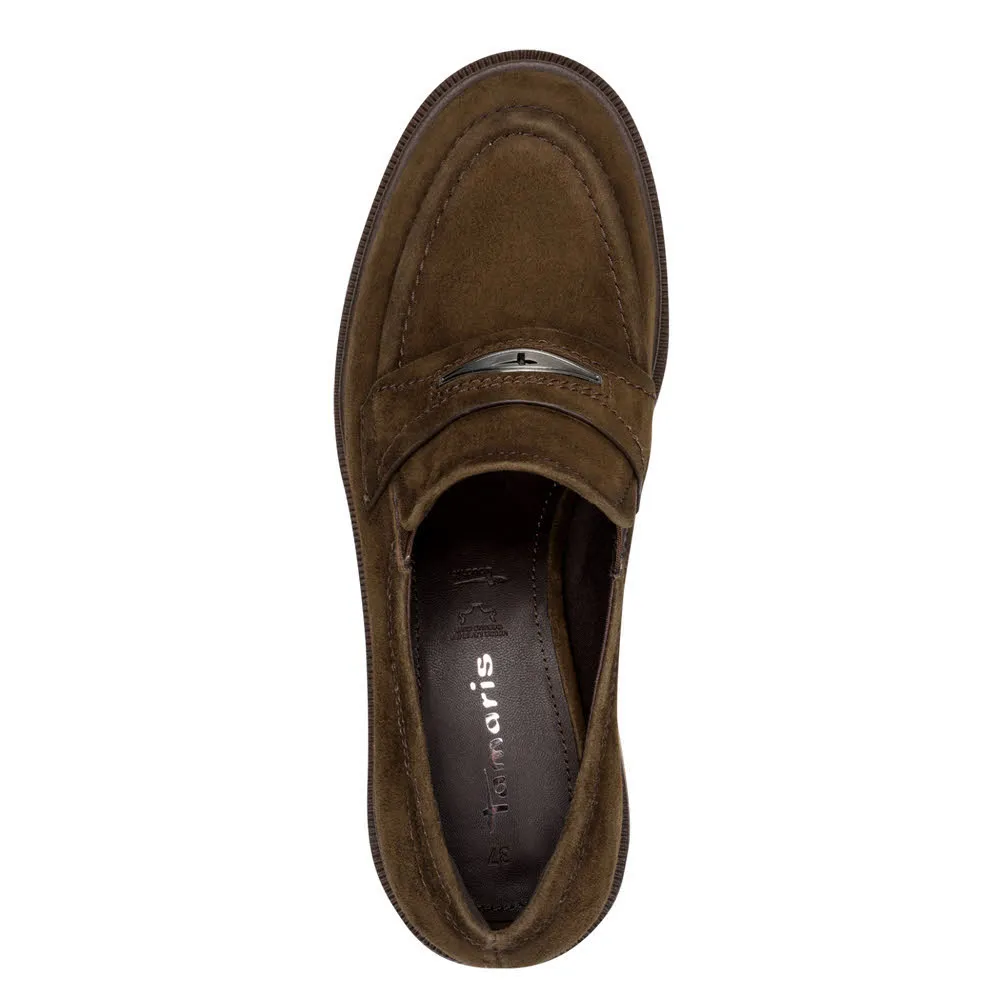 Tamaris Damen Slipper Halbschuhe braun