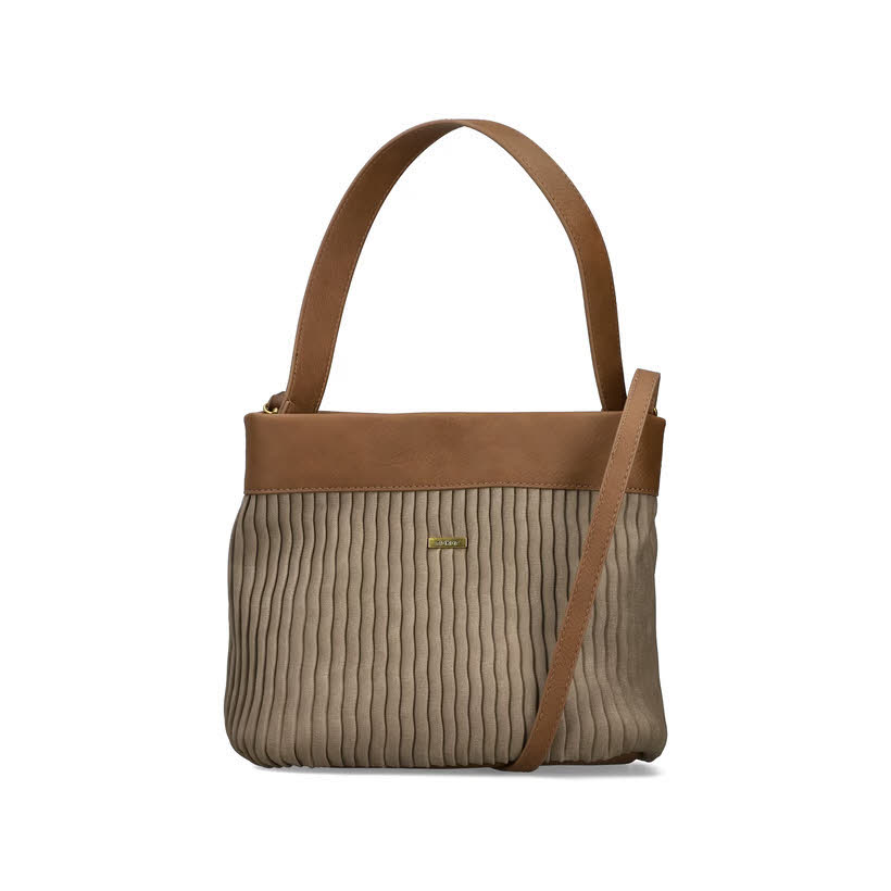 Rieker Umhängetasche Handtasche Damen beige braun