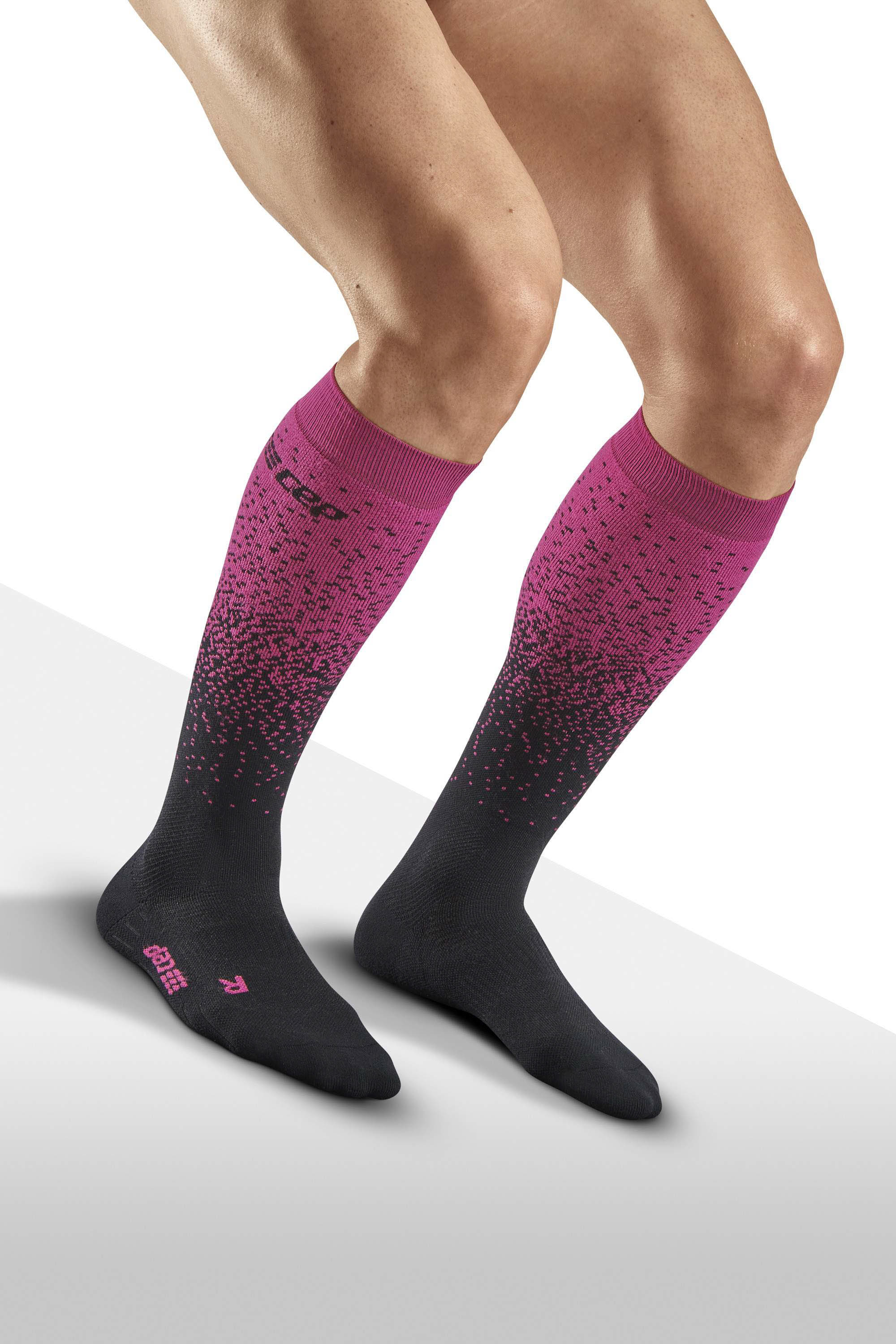 CEP Snowfall Socks Skiing Tall Skisocken Herren schwarz