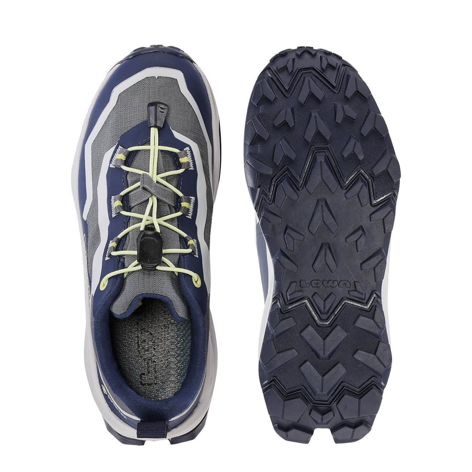 Lowa TRAILUX GTX LO JR Kinder Outdoorschuhe Sportschuhe navy/grau
