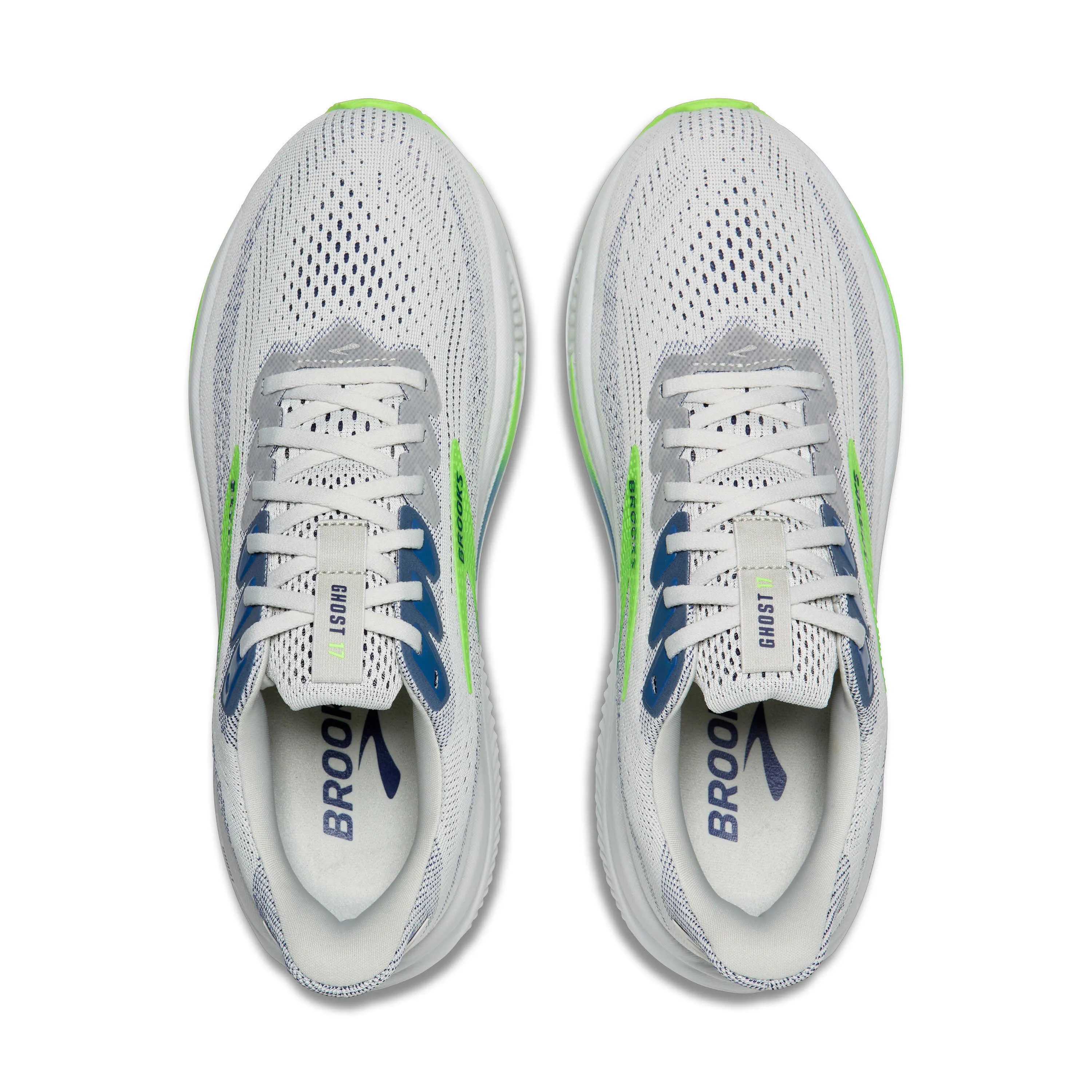 Brooks Ghost 17 Herren Laufschuh Joggingschuhe weiß/blau/grün