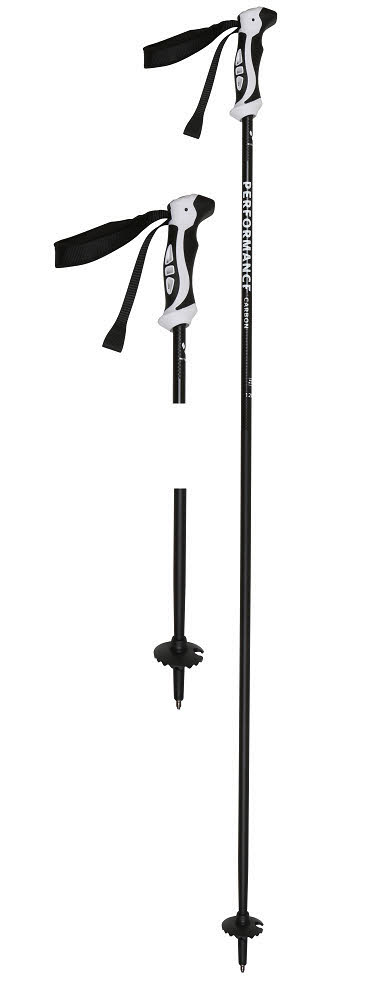 Witeblaze PERFORMANCE CARBON Unisex Skistöcke Ski Poles Alpin Stöcke schwarz Größe: 130
