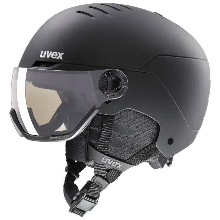 Uvex wanted visor pro V Skihelm Visier Belüftungssystem Fidlock Unisex schwarz matt