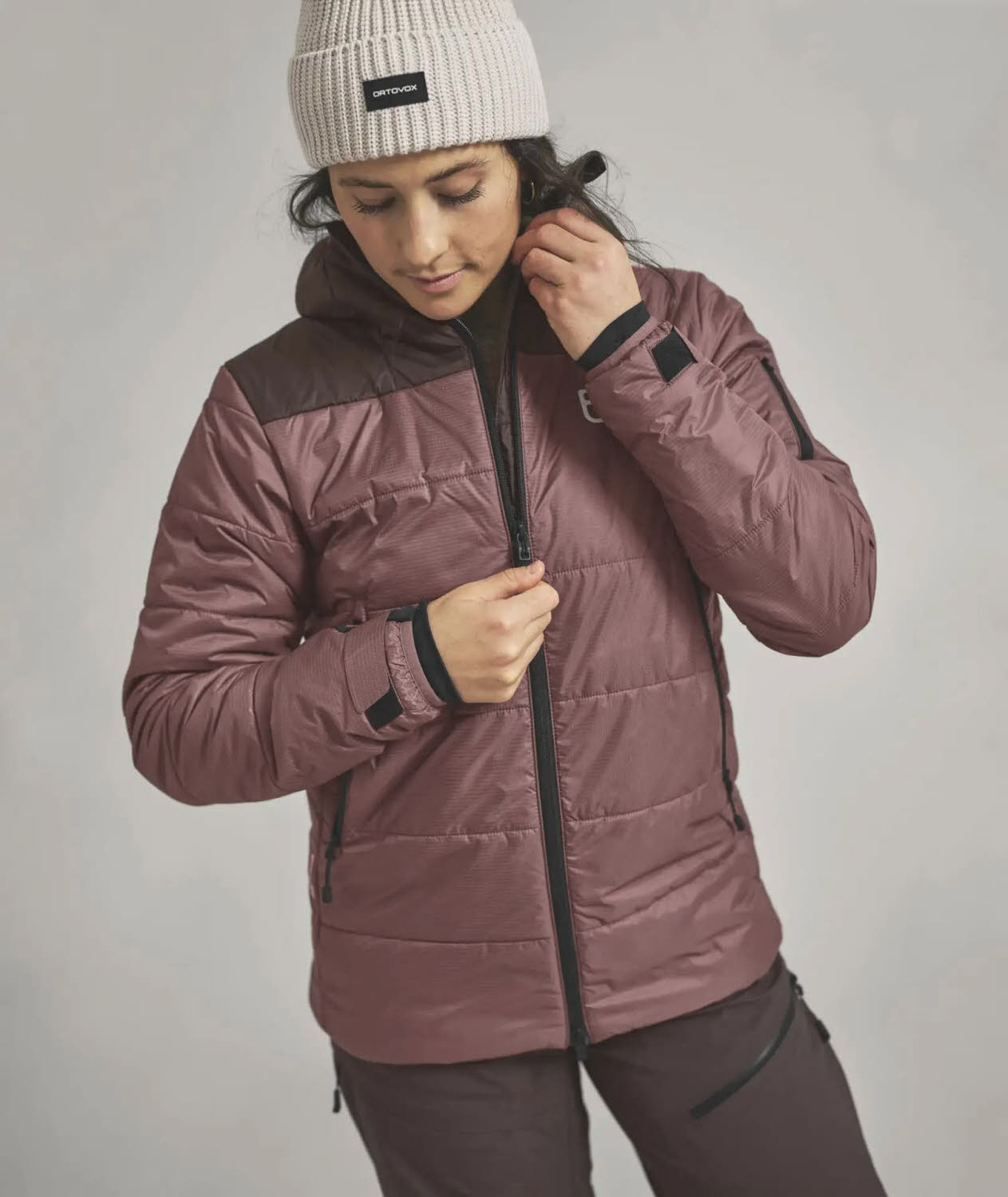 Ortovox Swisswool Zinal Jacket Damen Daunenjacke Outdoorjacke rot