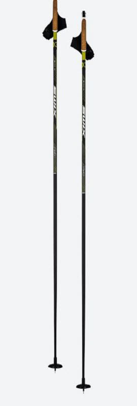 Swix Dynamic D3 pole, Just click, PCU Unisex Langlaufstöcke Poles schwarz