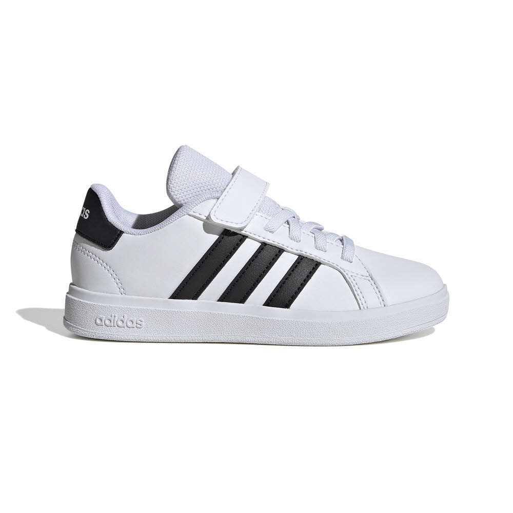 adidas GRAND COURT 2.0 EL Kinder Sportschuhe Klettverschluß weiß/schwarz