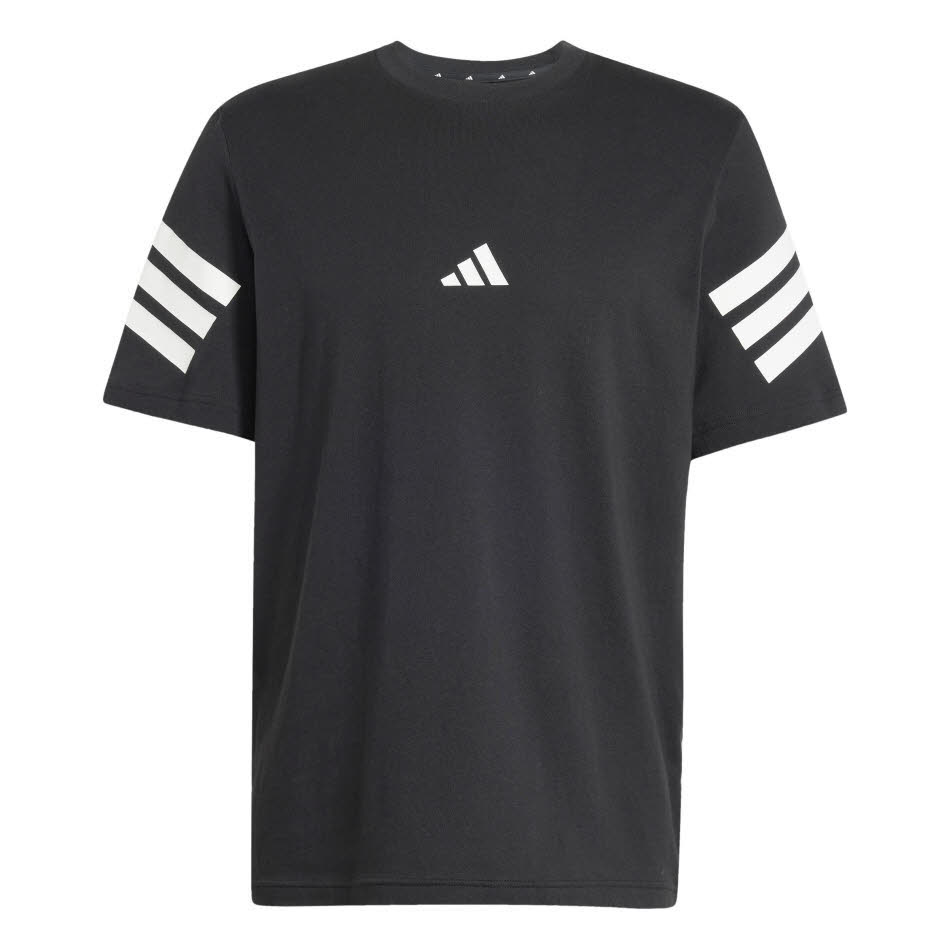ADIDAS Future Icons 3-Streifen Herren T-Shirt schwarz/weiß