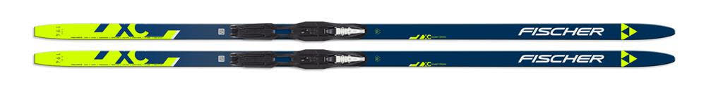 Fischer SUMMIT CROWN YELLOW EF MOUNTED Langlaufski Schuppenski blau/gelb