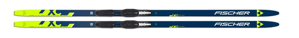 Fischer SUMMIT CROWN YELLOW EF MOUNTED Langlaufski Schuppenski blau/gelb