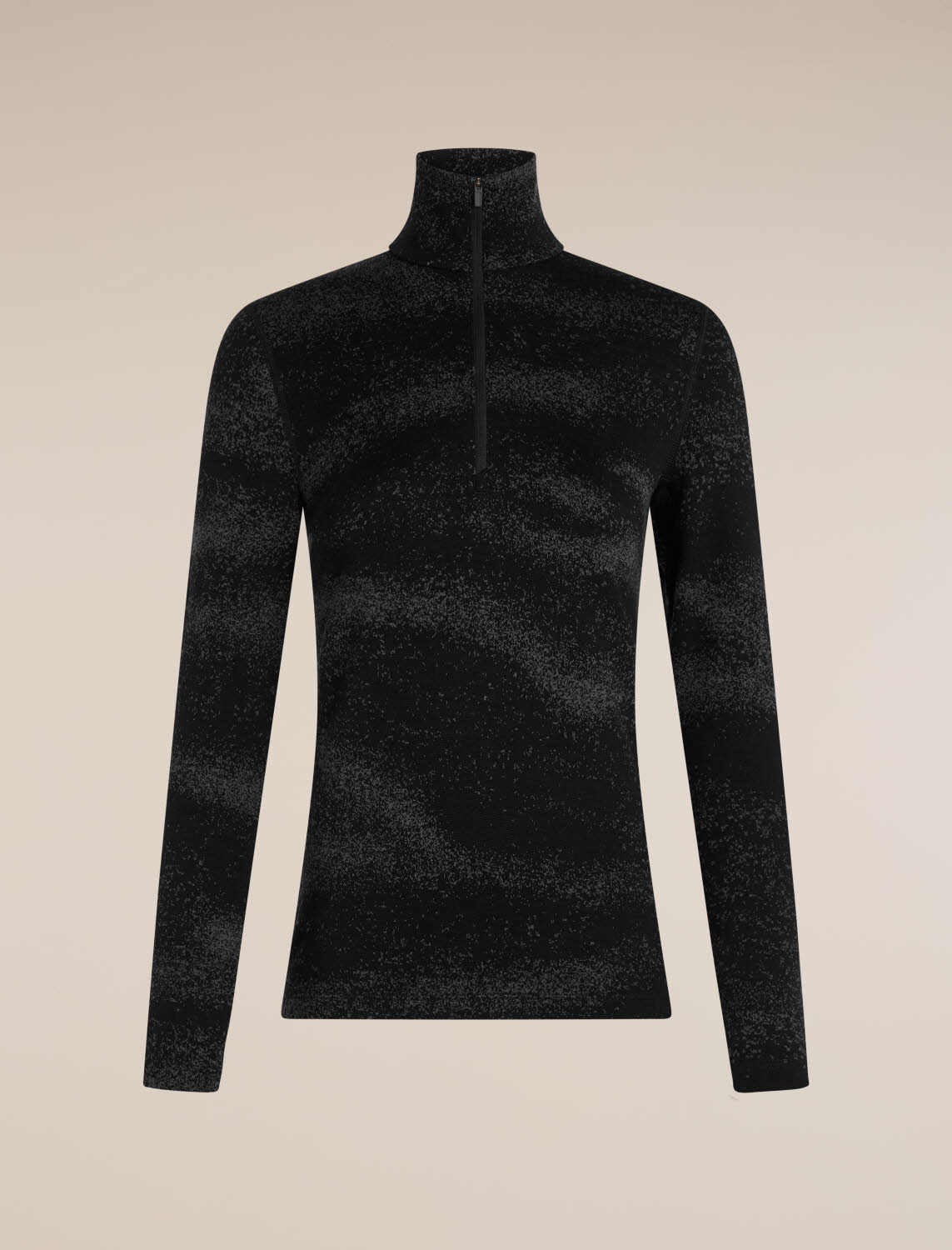 ICEBREAKER Women M 260 Tech Vertex LS HZ Chillwave Damen Skirolli schwarz