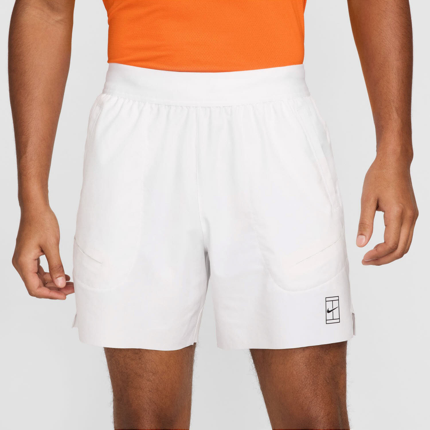 NikeCourt Advantage Men"s Dri-Fit Herren Tennisshorts weiß