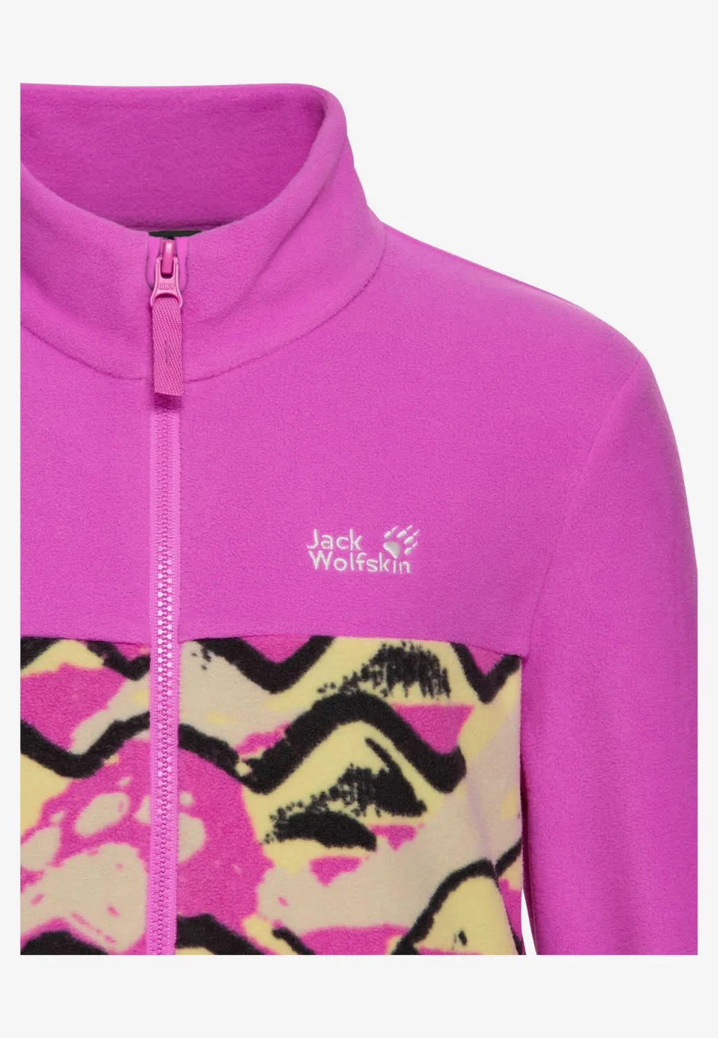 Jack Wolfskin PAW ERA 100 PRINT FZ K Mädchen Fleecejacke pink