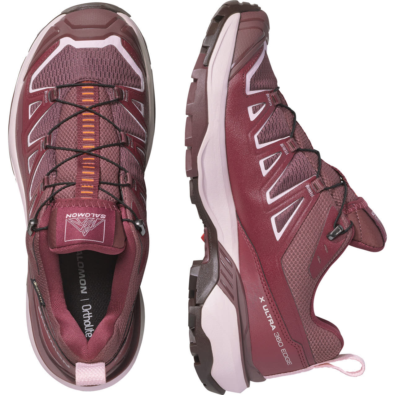 Salomon X ULTRA 360 EDGE GTX W Damen Wanderschuhe Walkingschuhe rot