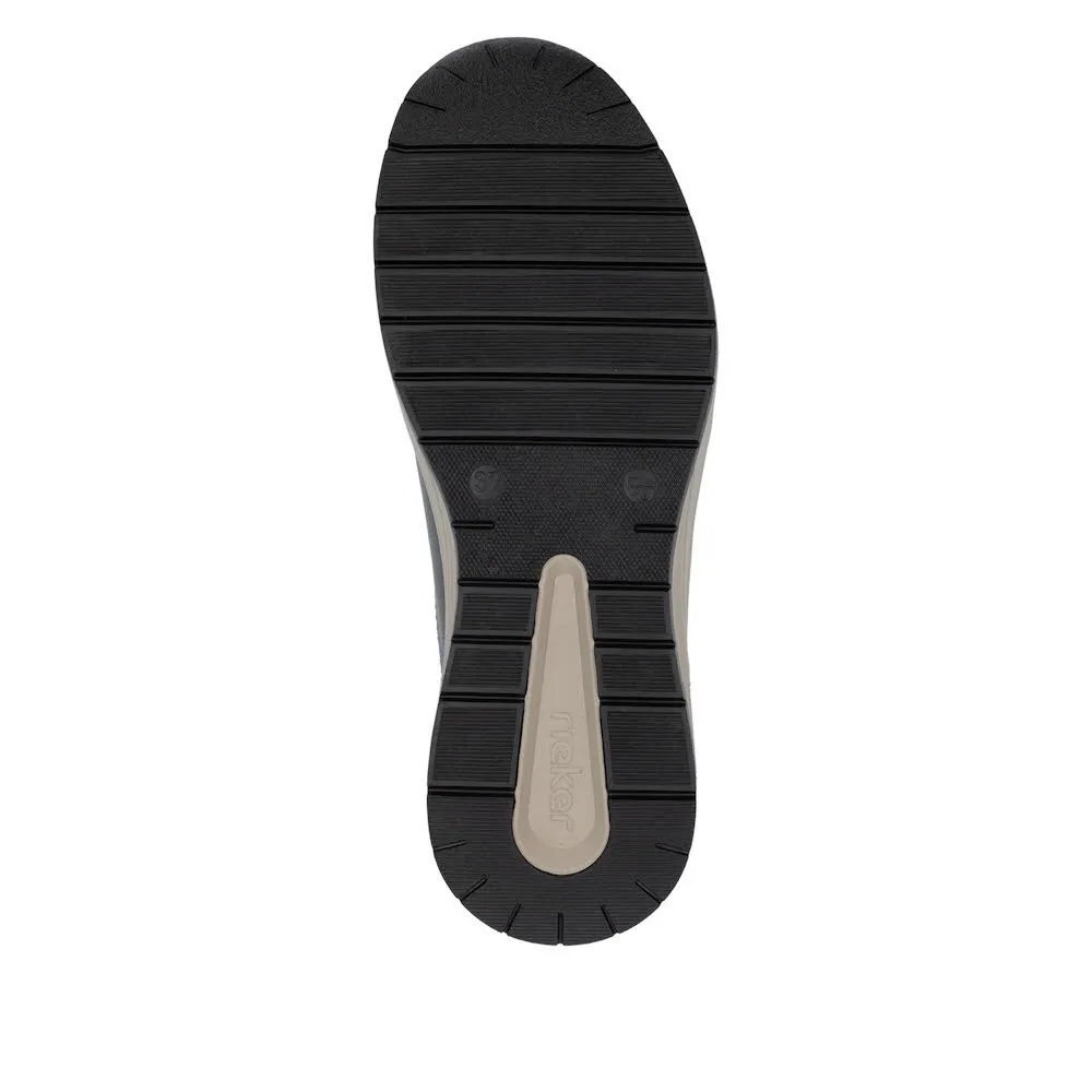 Rieker HWK Damen Halbschuhe Slipper braun