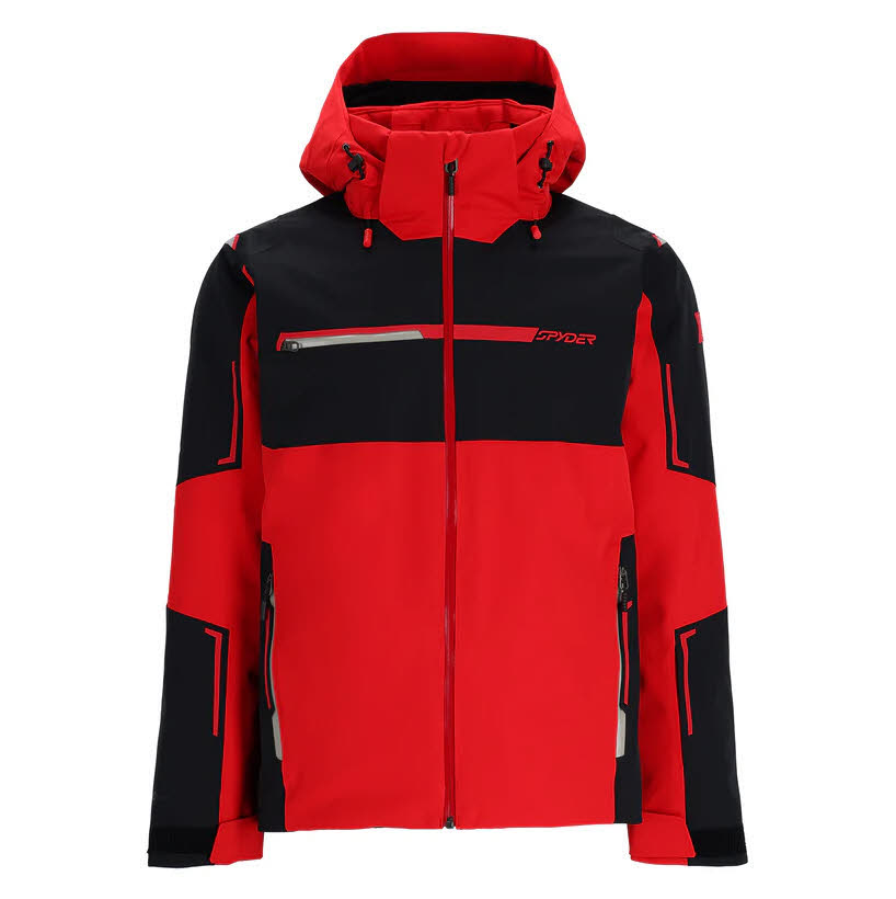 Spyder TITAN Skijacke Snowboardjacke Herren schwarz rot