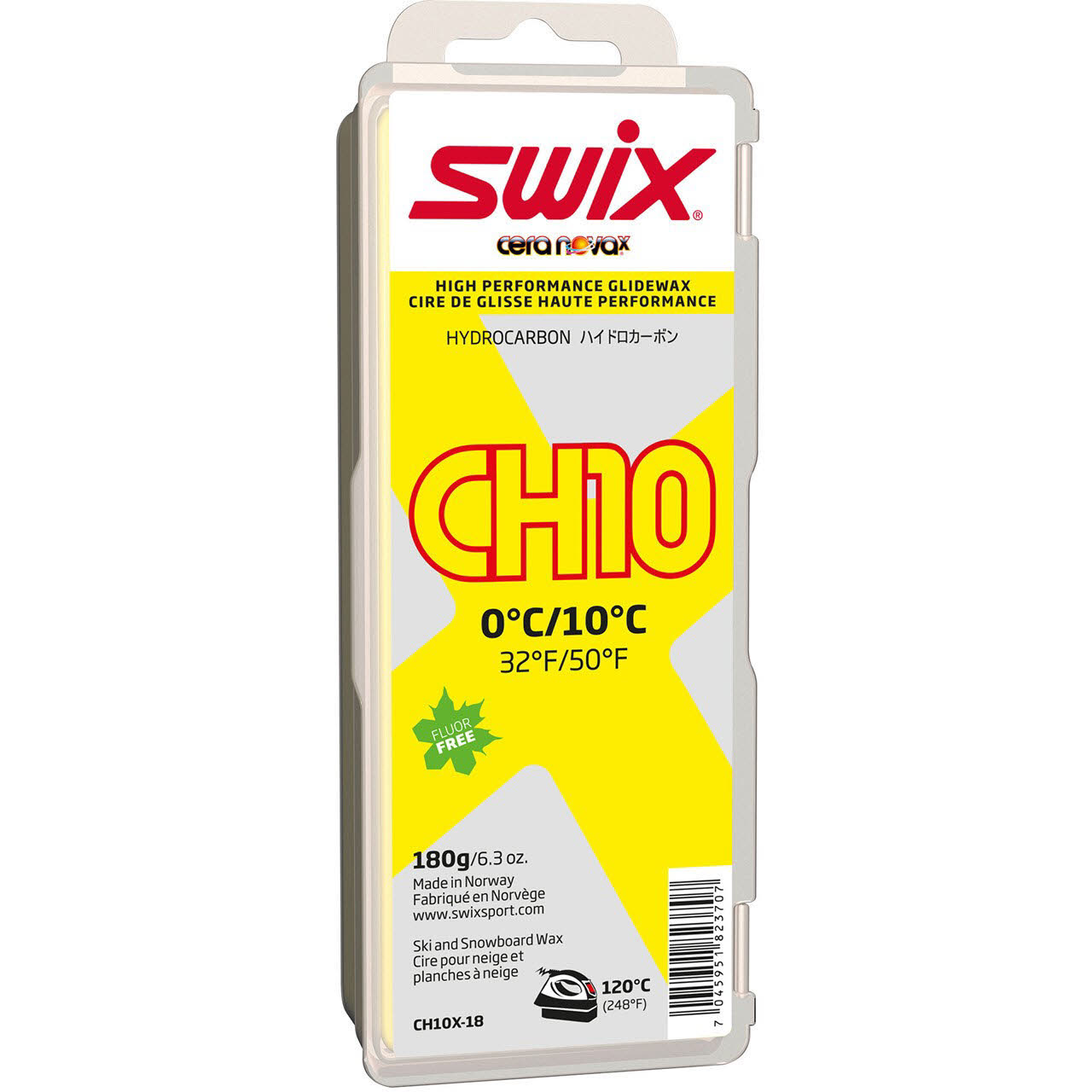 Swix CH10X Yellow Skiwachs 0°C bis 10°C NEU