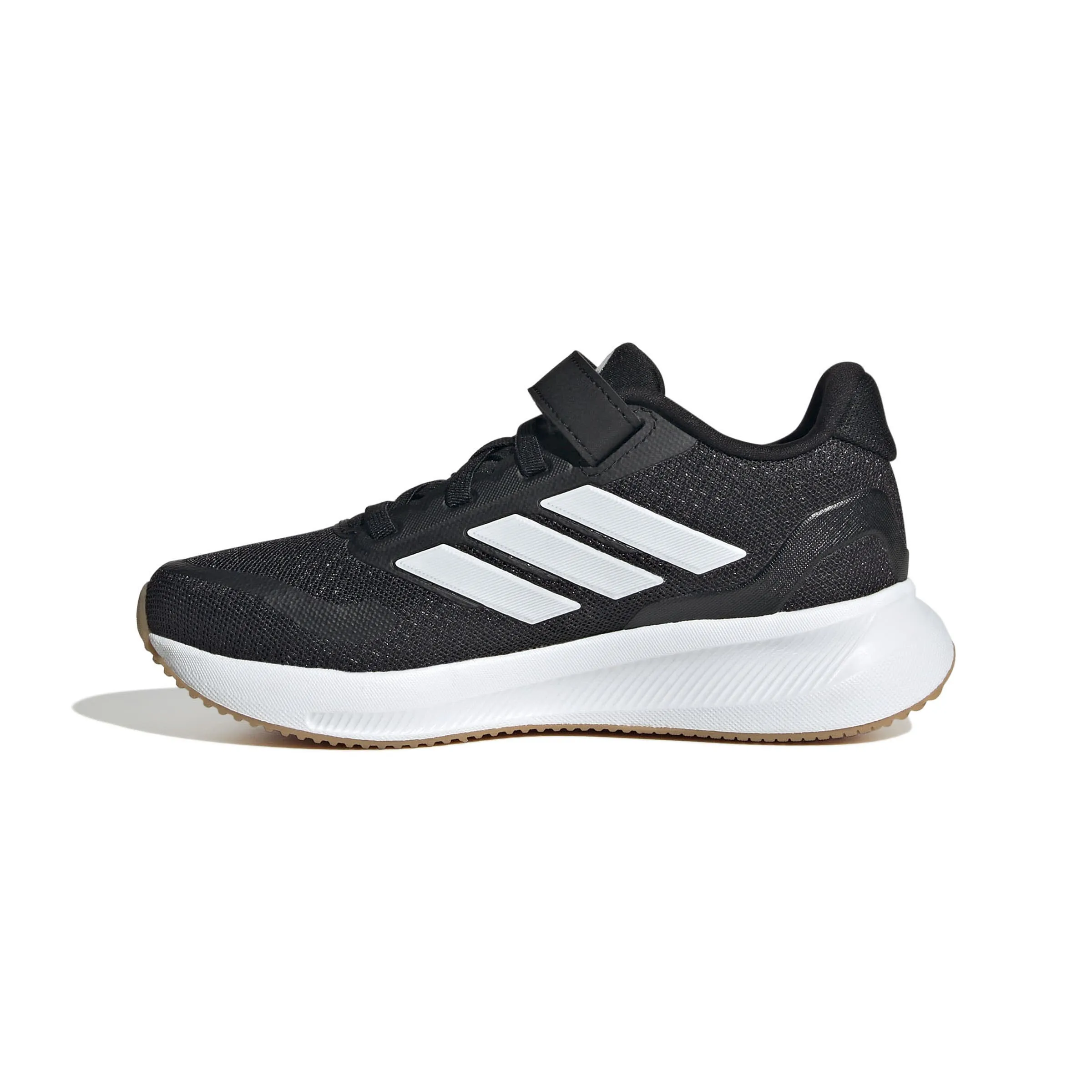adidas RUNFALCON 5 EL C Kinder Sneaker Low sportlich Freizeitschuhe schwarz/weiß