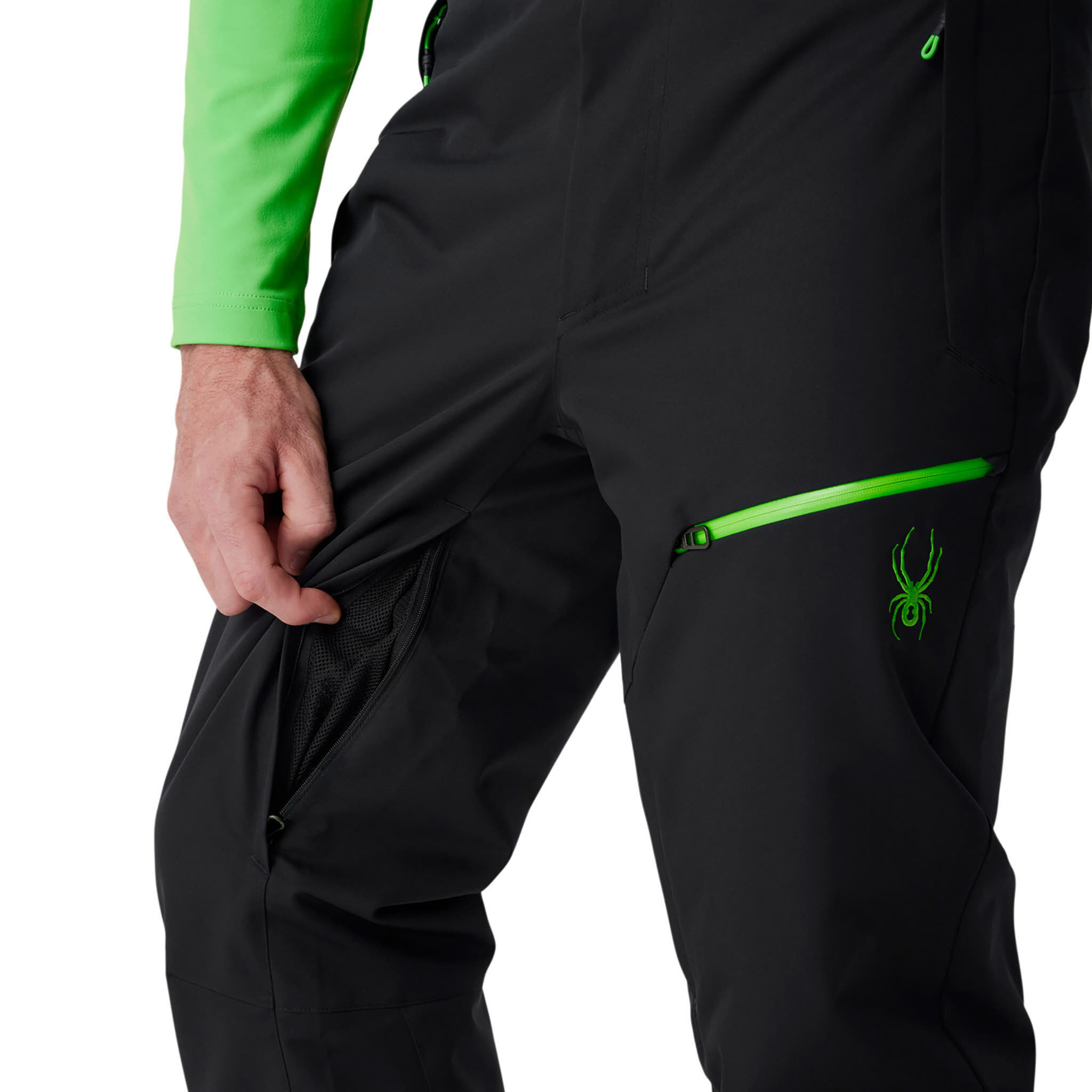 Spyder FUSE PANTS Schneehose Herren schwarz/grün