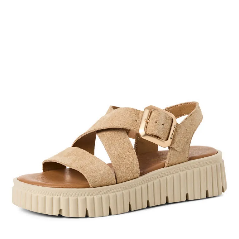 Tamaris Damen Sandale beige
