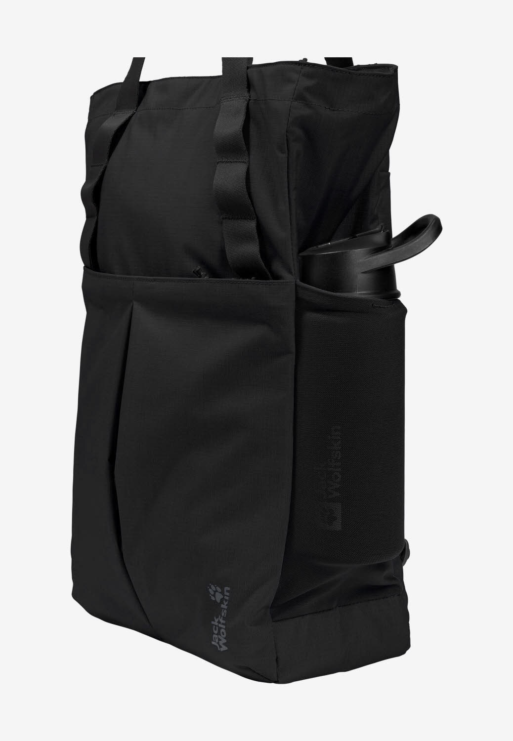 Jack Wolfskin ZOYA 2IN1 TOTE Damen Alltagstasche Umhängetasche schwarz