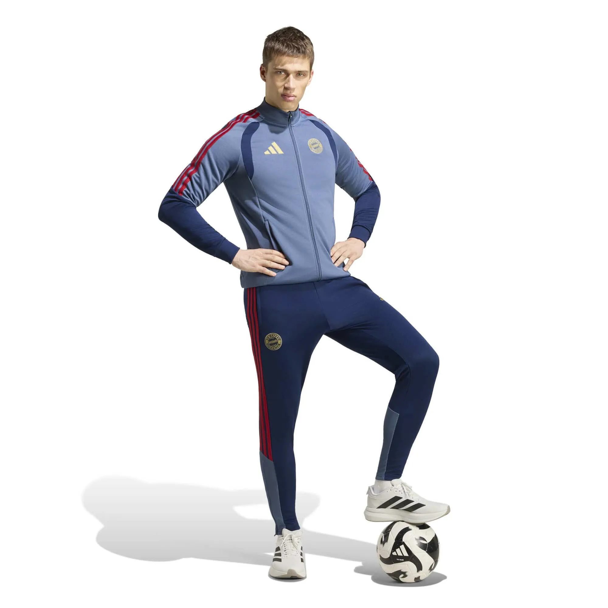 adidas FC Bayern TK SUIT Herren Trainingsanzug Jogginganzug 26/27 blau