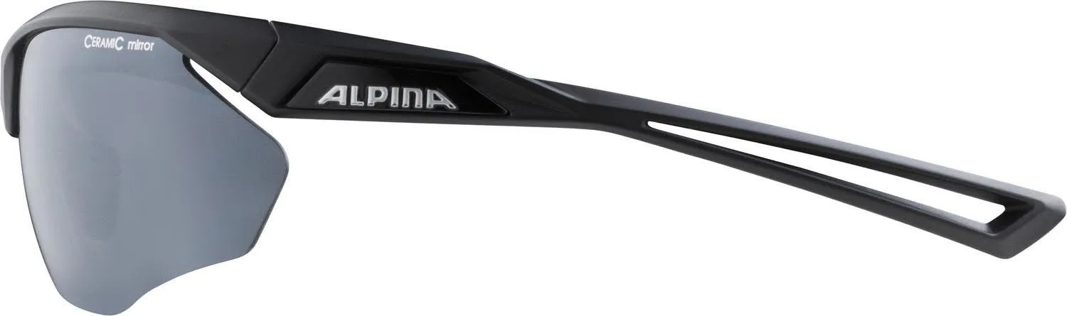 Alpina NYLOS HR Unisex Sportbrille Sonnenbrille black matt