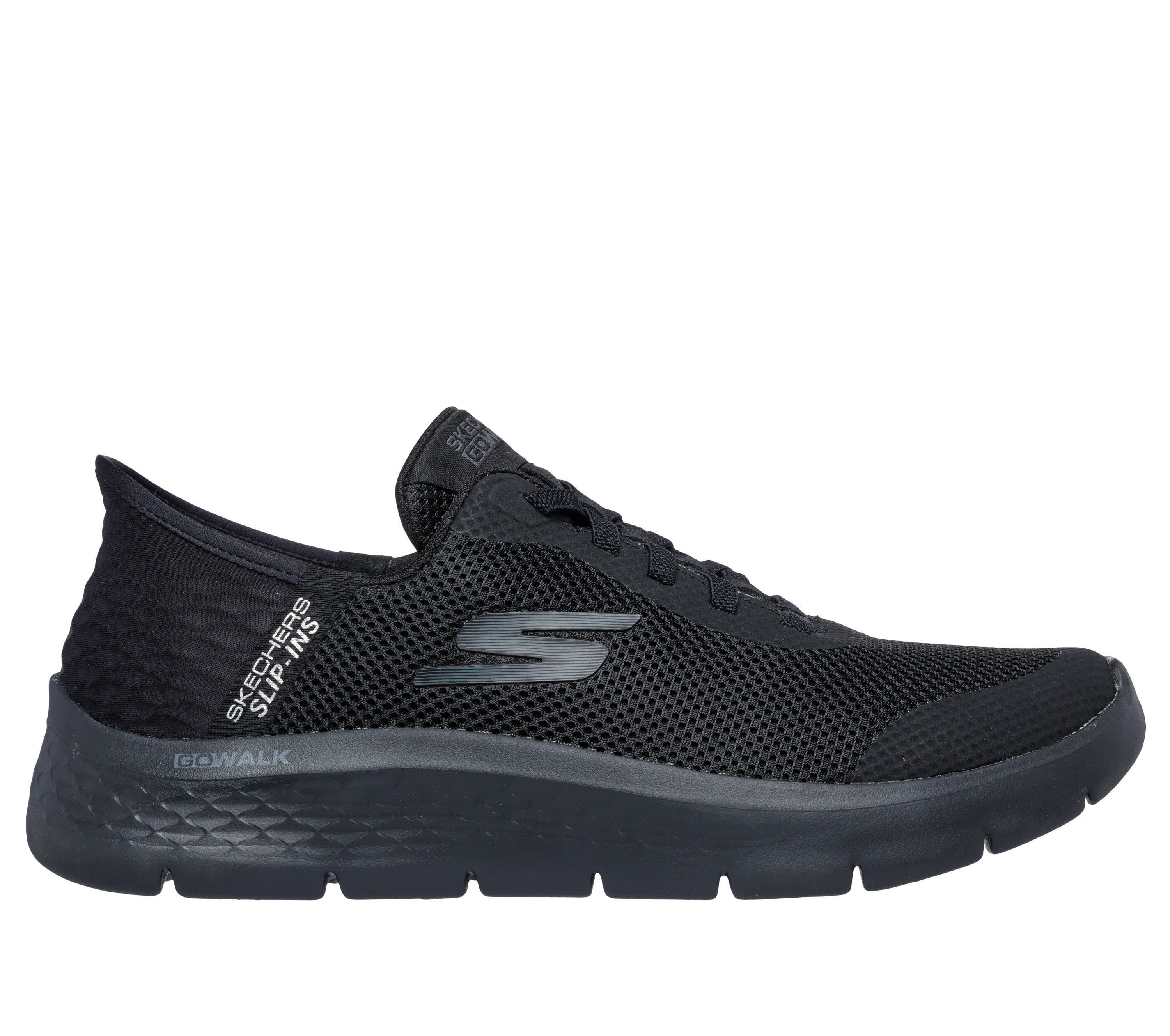 Skechers Go Walk Fllex Schnürer Sneaker Herren schwarz